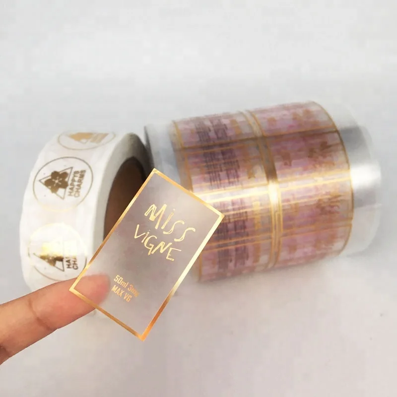 self-adhesive-customized-printing-clear-gold-foil-stickers-transparent-logo-label-clear-labels