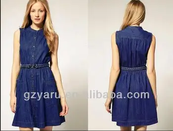 denim dress western