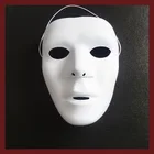 Halloween carnival man plastic mask can DIY color
