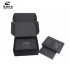 Recyclable Material Custom Design Black Mailer Box Cardboard Packaging Case Box For Phone