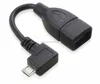 USB Micro 90 Degree angle 5-pin B Male to USB Type A Female