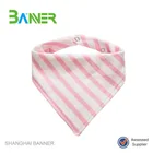 Wholesale Amazon customized printed 100 % organic bandana baby bibs