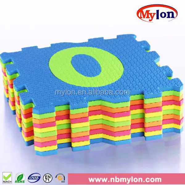 7cm Non Toxic Number Letter 123 Abc Eva Foam Interlocking Puzzle