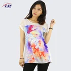 Factory Custom Made Digital Flower Women Top T-shirt Print