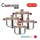 Juego de Ollas de ACERO INOXIDABLE 8 piezas cookware set