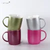 New style fluorescent color bone china porcelain coffee tea cups eco friendly bulk ceramic mugs for wholesale