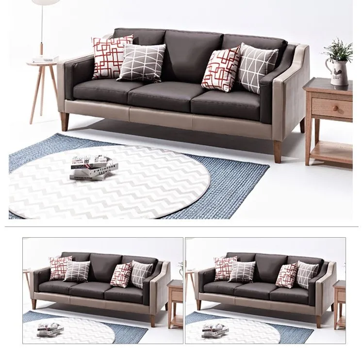 Simple Modern Japanese-Style Casual Living Room Sofa Combination