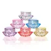 stock 5 Gram/5 ML Cosmetic Sample Empty Container Plastic Clear Cosmetic Pot Jars for Eye Shadow, Nails, Powder minimum order