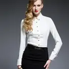 Wholesale ladies fashion latest formal long sleeve shirt designs for women