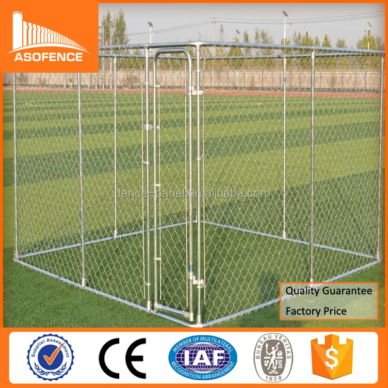10x10x6 Foot Galvanized Cheap Chain Link Dog Kennels / Lowes Dog