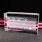 Hot sales K9 Blank Crystal glass block cube for 3D laser engraving