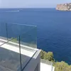 10mm thick frameless design glass aluminium balcony railing
