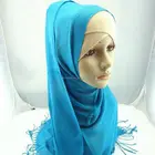 viscose solid color head sex arab scarf