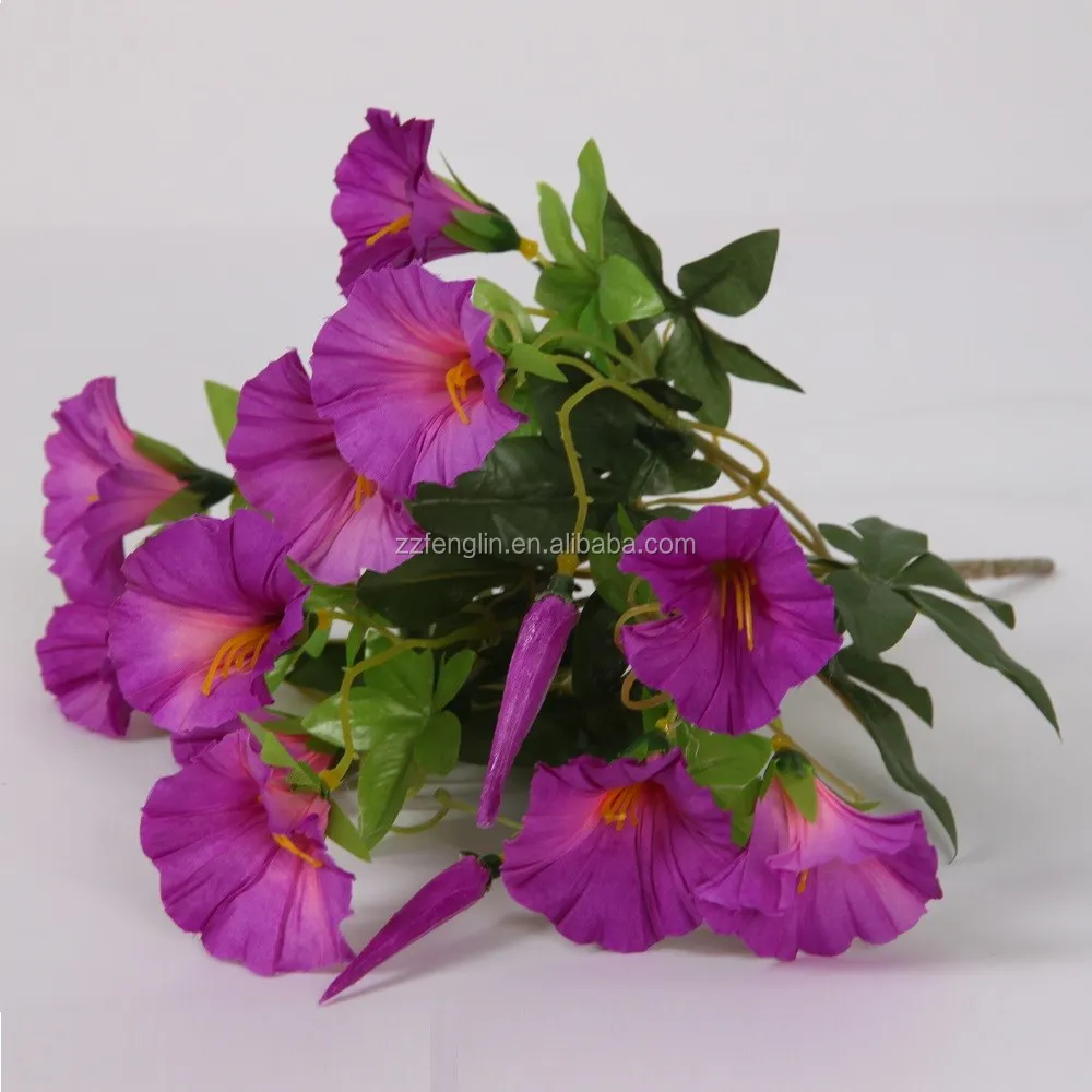 cheap silk morning glory flower wholesale artificial flower for