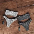 2019 Sexy Brazilian Push Up Off Shoulder Beach Women Swimwear Bikini