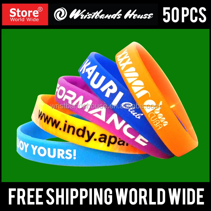 personalized rubber wristband | superior quality silicone bands