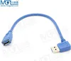 USB 3.0 cable with angle 90 degree female short cable