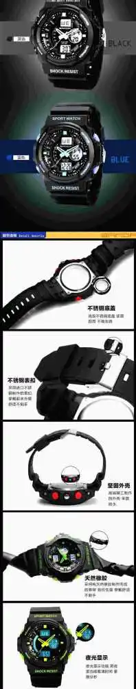 Men Sports Watches 30M Swim Dive LED Digital Military Watch Fashion Outdoor Wristwatches Waterproof digital-watch
