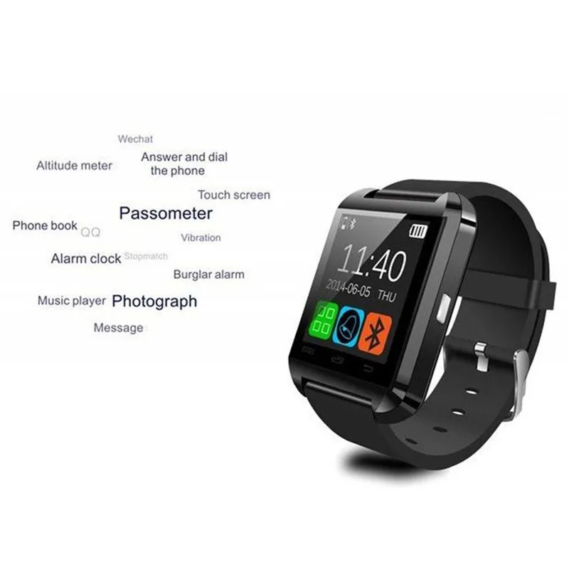 Original Smartwatch U8 Smart Sport Watch Phone Mate U8 smart bluetooth wrist watch U8 Bluetooth For Android IOS Smartphone