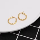 18k Gold Plated Hoop Earrings Vintage Hoop Dainty Earrings
