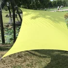 UV Treated Polyester Materials PU coated Waterproof Colors Outdoor Sun Shade Sails