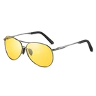 HBK High quality custom metal night vision goggles dark driving glasses HD view sunglasses PM0152