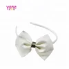 New design baby white ribbon bowknot headband