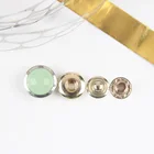 ECO-Friendly wholesale high quality custom metal rhinestone crystal glass stone snap button jewelry for coat