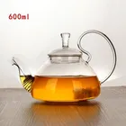 Customized wholesale Teapot flower teapot Environmental glass tea set