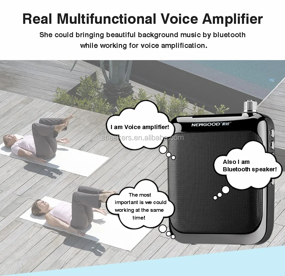 Wired Teach Earhook Microphone Audio Amplifier Teaching Online Voice Amplifier Loud With Waist Mp3 For Elderly Patients Costumes - ANKUX.COM