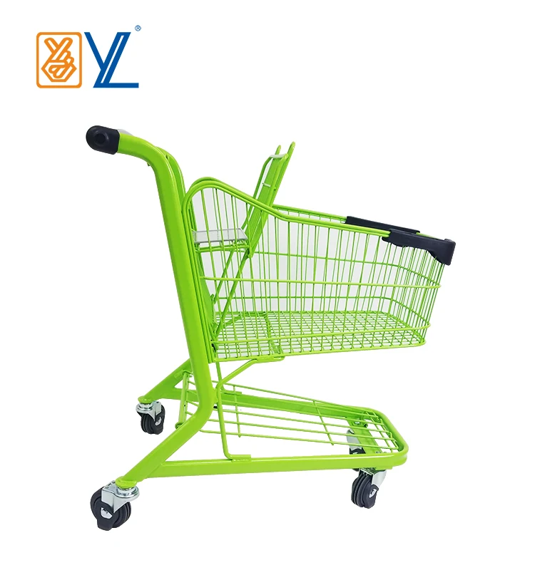 large volume plastic shopping trolleys