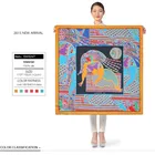 SWS247 Pure Silk scarf Wholesale digital printing silk scarf Custom scarf by one piece