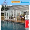 Aluminium curved roof sunroom aluminium glass swim pool house