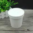 16 Ounce Take Away Packaging White Disposable Soup Cup For Sale with pla coating or pe coating