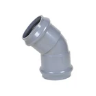 UPVC PVC Plastic Pipe Fitting 45 Degree Elbow Dimensions With Rubber Ring