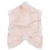 Trendy Sweet Pink Marble Mixed Shell Waterjet Mosaic Tile