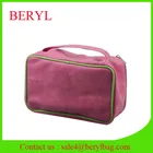 Clean Promotional Cotton Mesh PVC PU Cosmetic Bag for Pouch