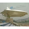 Tensioned membrane roofing for sports stadium grandstand tents structures