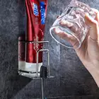 Stainless steel No punching free stiletto bathroom wall mounted toothbrush toothpaste and cup holder