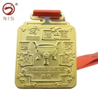 Nautical Metal Medallion Maratho Sport Metal Medal Trophy Cup With Brass Medallion Medals Triathlon