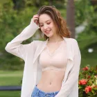 2019 New Design Daily-Wearing Lace Wirefree Sleeping Bra For Women