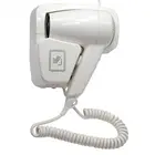 Factory supply pure color customized logo professional hotel wall mounted hair dryer