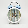 Manufacturer Price Loud Bell Table Blue Alarm Clock Simple Home Wall Clock