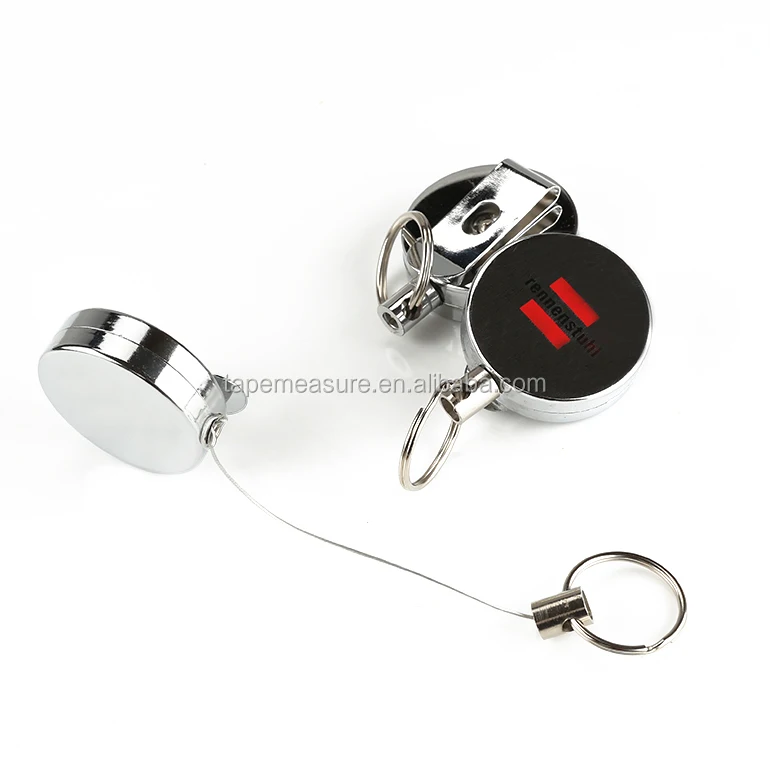 Round Shape Metal Case Personalized Business Yoyo ID Card Holder With Your Customized Logo