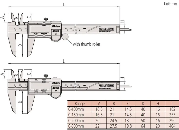 Mitutoyo model digital vernier caliper from Japan