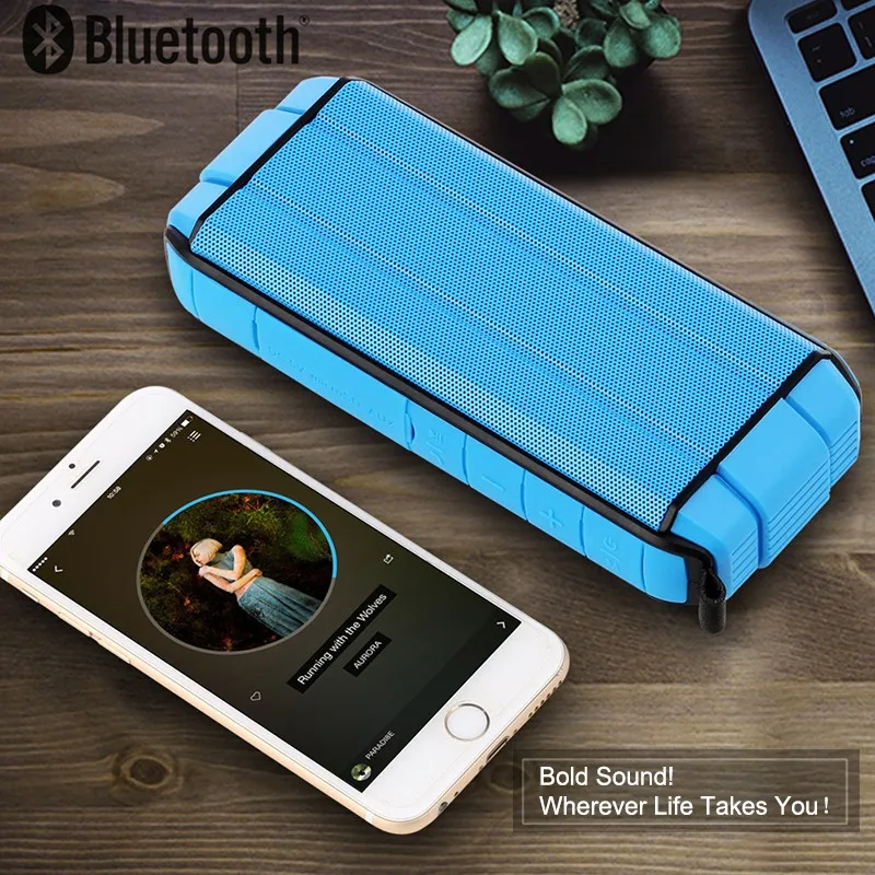 BHD Portable Bluetooth Speaker Wireless Stereo Sound Boombox Speakers with Mic Support TF AUX TWS speaker - ANKUX.COM