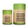 Eco friendly kraft paper natural wheat drinking straws packaging round cylinder tube box