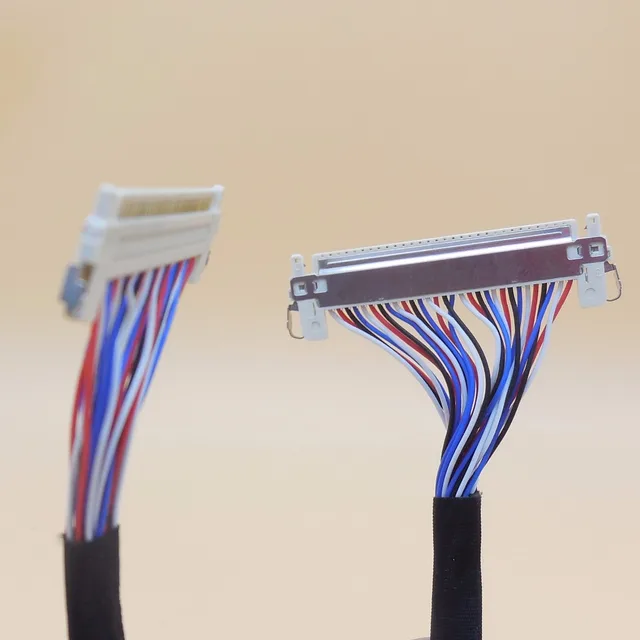 custom male to male 30pin lcd extension cable lvds cable for