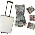 Factory price hot tool set germany design Aluminium Box Package 186pcs tool trolley screwdrive tool wrench set