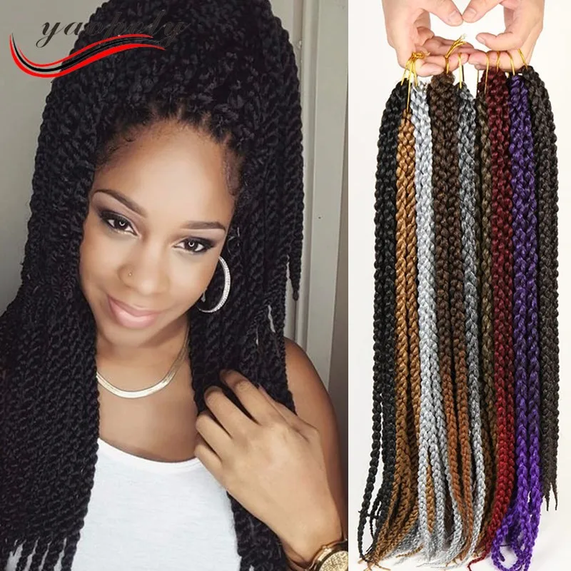 Cheap Ombre 3d Cubic Crochet Braids Twist Havana Mambo Synthetic